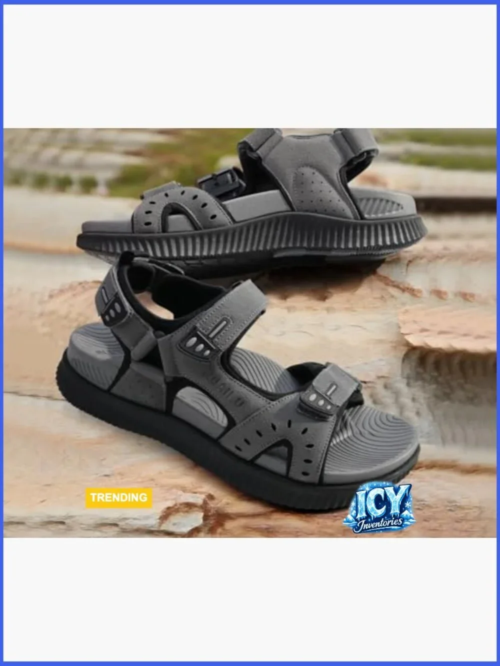 Men's Hiking Sandals with Arch Support Sport Recovery Athletic Walking Sandals